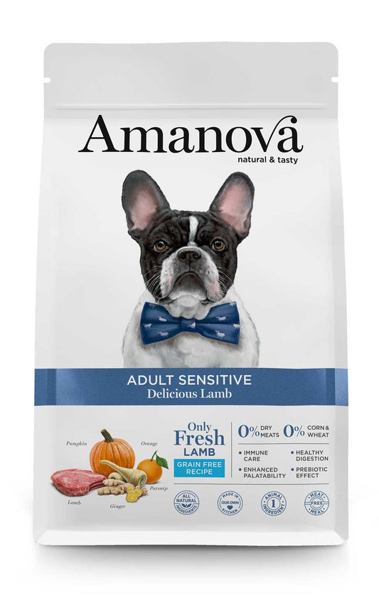 AMANOVA - ADULT SENSITIVE 2kg & 10kg - Delicious Lamb - Vers Lam