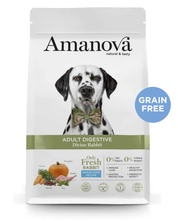 AMANOVA - 2kg & 10kg - ADULT DIGESTIVE - Divine Rabbit - Verse Konijn