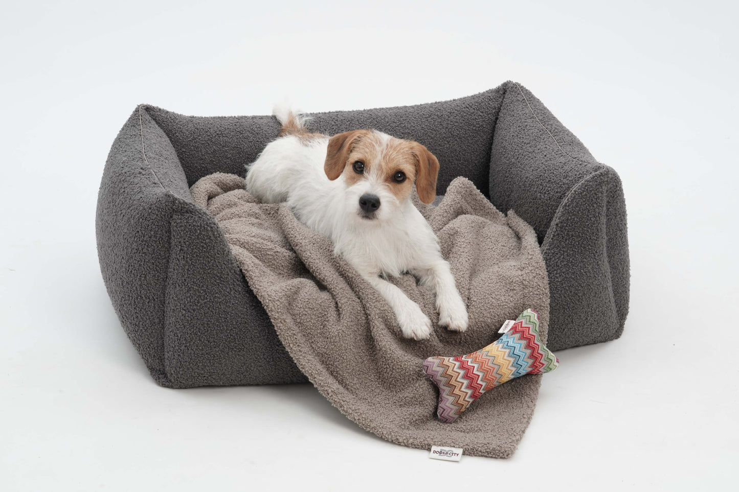 Dog Bed Paddy brown / stone / graphite / old pink