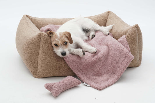 Dog Bed Paddy brown / stone / graphite / old pink