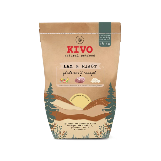 Cold-pressed chunks of Lamb &amp; Rice 4 KG - Kivo 